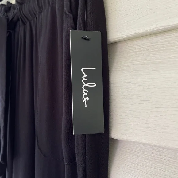 Lulus Sebastian Black Pants Size S NWT - Picture 8 of 11